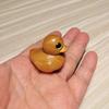 Wooden Yellow Duck Figurine Little Duck Statue Animal Sculpture Home Office Bookshelf Desktop Decoration Ornament Christmas Gift