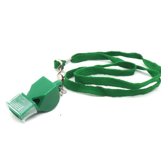 Свисток с шнурком и ручкой для рта. Пластиковый спортивный свисток. Громкий четкий звук. Свисток для тренеров, судей, тренировок, кемпинга, выживания в чрезвычайных ситуациях.