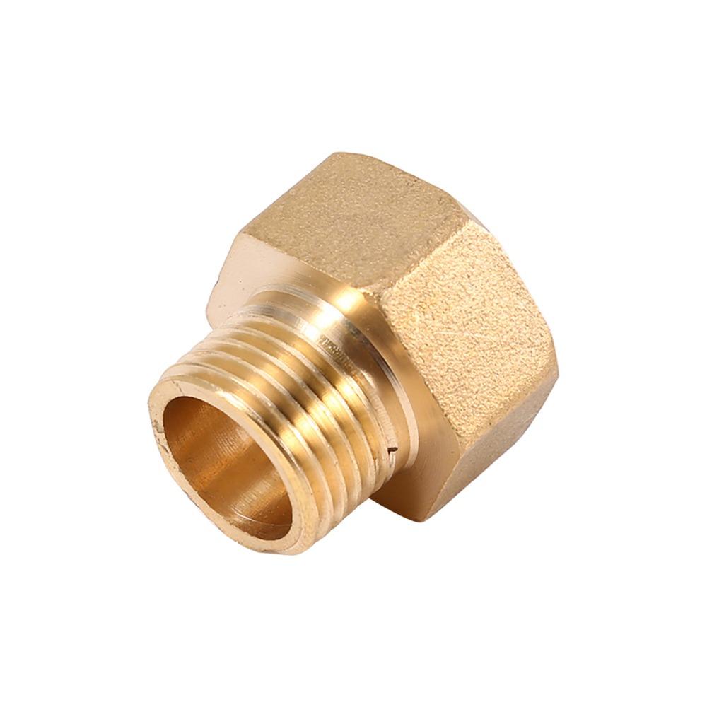 2 шт. Латунный переходник G1/2" наружная резьба на G3/4" внутренняя резьба, фитинг для труб, соединитель, для сантехники и промышленного использования