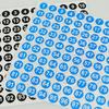 100Sheets 1-100 Labels Number Stickers Nail Polish Color Sorting Stickers  Lipstick Color