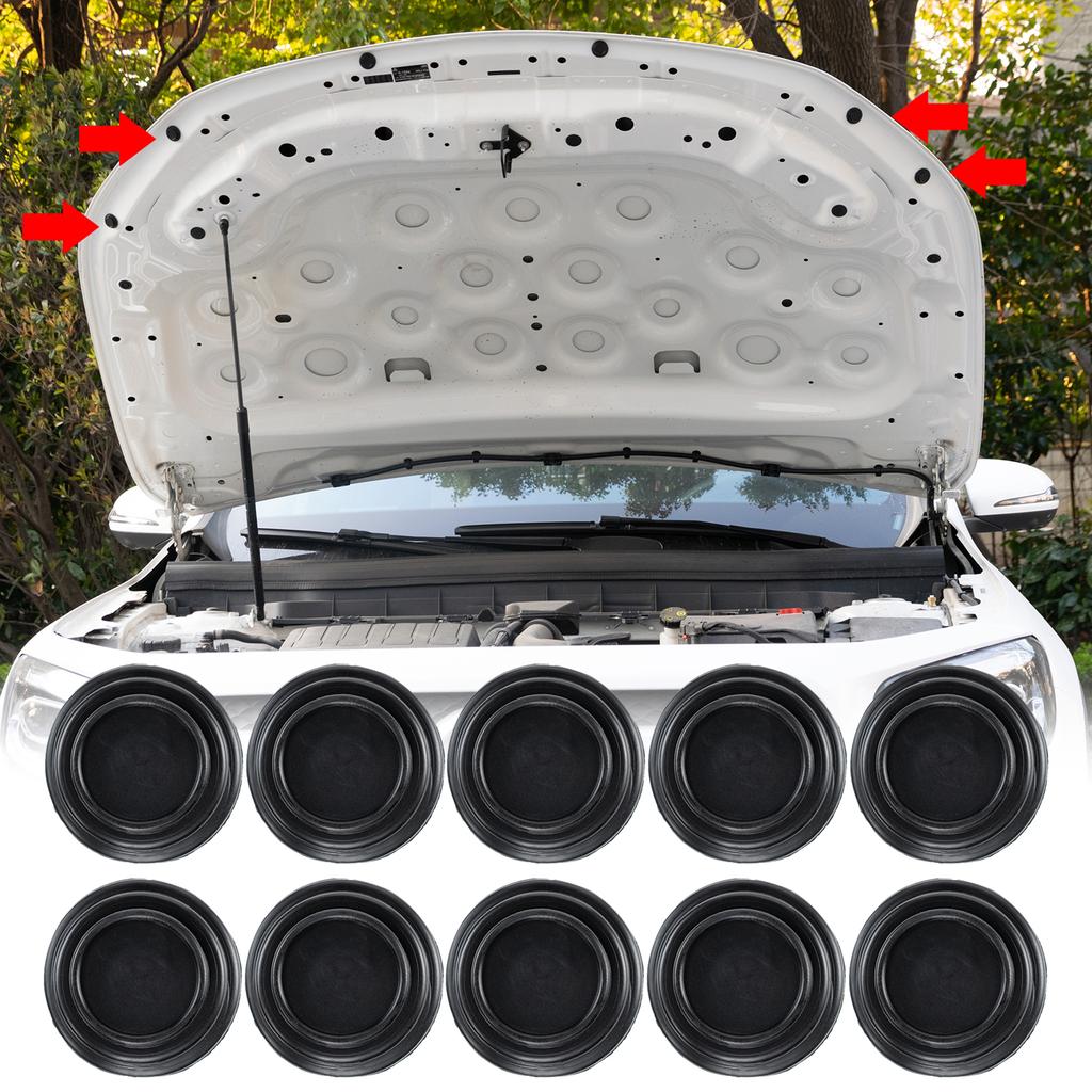 20pcs set-Car Door Anti-Collision Pad Sound Insulation W/ Shock Absorbing Gasket