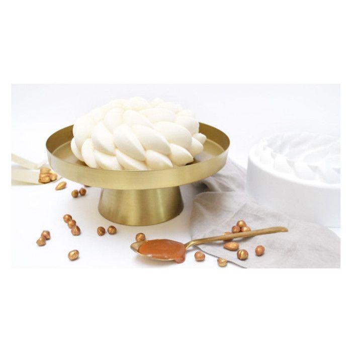 Moule à gâteau silicone - Scrapcooking - 3D Florescence - Blanc - 18 cm - Antiadhérent