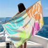 Blue SharksBeach Towel Ultra-fine Fiber Quick Drying Absorbent Beach Swimming Vacationvacation Essentials Gifts