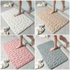 Embossed Bath Mat Cobblestone Bathroom Non Slip Mat In Bathtub Floor Rug Shower Room Doormat Memory Foam Cobblestone Mat