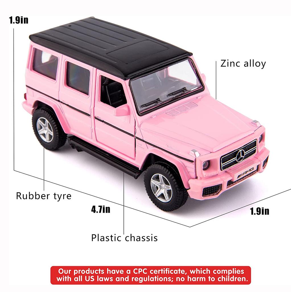 1/36 Scale G63 Casting Car Model, Zinc Alloy G Wagon Toy Car for Kids, Pull Back Vehicles Toy Car for Toddlers Kids Boys Girls Gift