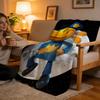 Throw High-Density Short Plush Blanket For Sofa Nap Room Soft Skin-Friendly dog man