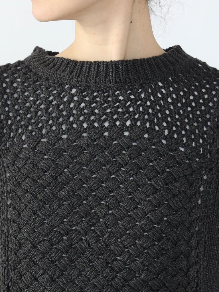 Вязаный жилет с внутренней корзиной Вязаный жилет CHARCOAL ONE SIZE [Beams Heart] S/S (Установить элемент) Женский