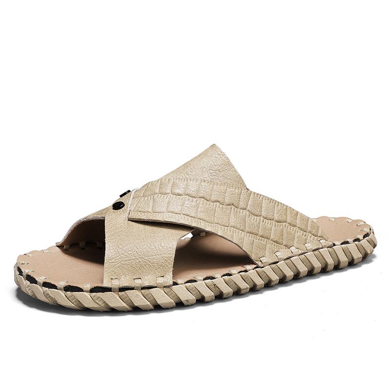 Модные летние легкие шлепанцы с мягкой подошвой для улицы, мужские шлепанцы высокого качества, слипоны, нескользящие шлепанцы, удобная пляжная обувь