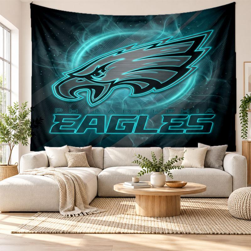 Philadelphia Eagles Wall Tapestry, Soft Fabric Wall Hanging, Decorative Backdrop For Bedroom Home Wall Art