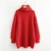 Women's Sweaters, Women's Turtleneck Sweaters, Mid-length Fat Mm Thickened Autumn and Winter Lazy Style Knitwear