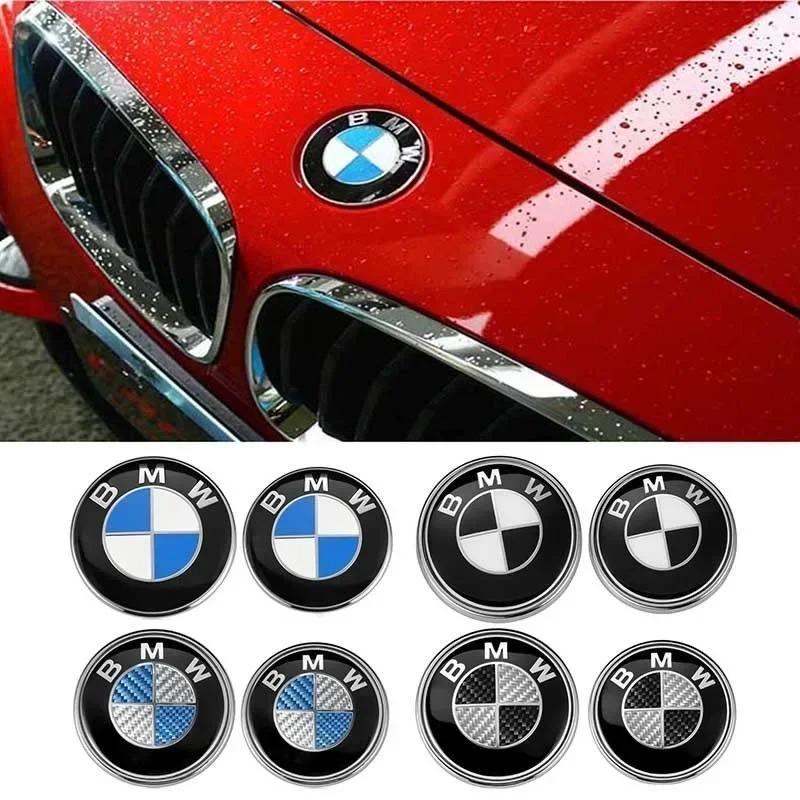 1pcs 74mm 82mm Black White Car Emblem Front Hood Rear Trunk Badge for BMW E46 E39 E38 E90 E60 E92 E93 X1 X3 X2 X5 djbf00