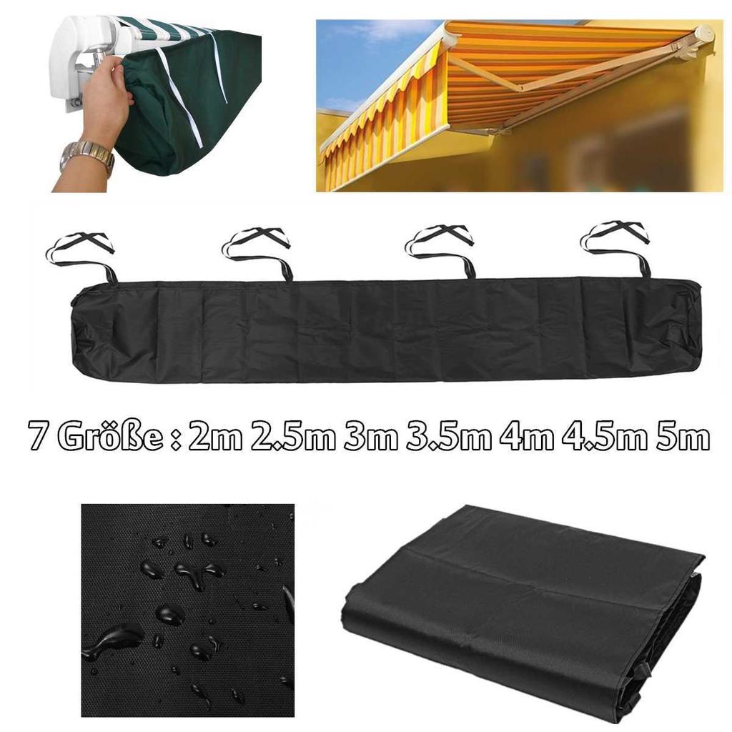 Cross-border Oxford Cloth Outdoor Patio Awning Awning Waterproof Cover Retractable Shutter