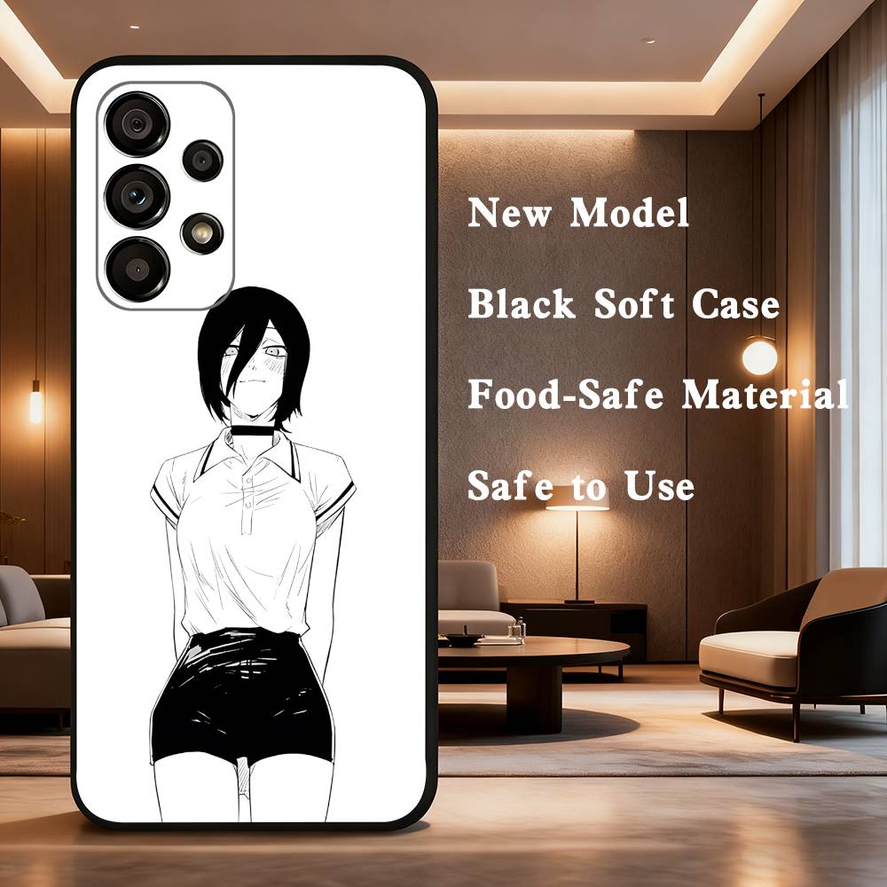 C-Chainsaw M-Man Reze Phone Case For Samsung Galaxy A73,31,32,72,41,53,52,71,22,5G,Note,J7,8,9 Soft Black Cover
