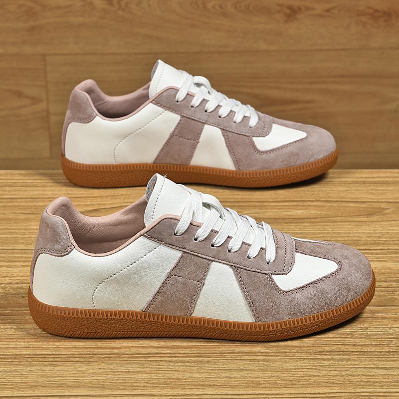 Мужская повседневная обувь из натуральной кожи Классическая мужская модная дышащая обувь в стиле ретро для тренировок Спортивная обувь на плоской подошве Мужская обувь