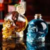Glass Skull Head Cup 100-750ML Water Bottle Creative Skull Head Wine Bottle  Halloween Gift