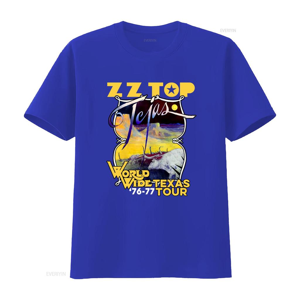 Zz Top Band Oversize T Shirt World Wide Texas Tour 1976 Women's Boxy Vintage Album Cover Loose Fit Ladies Boyfriend vintage