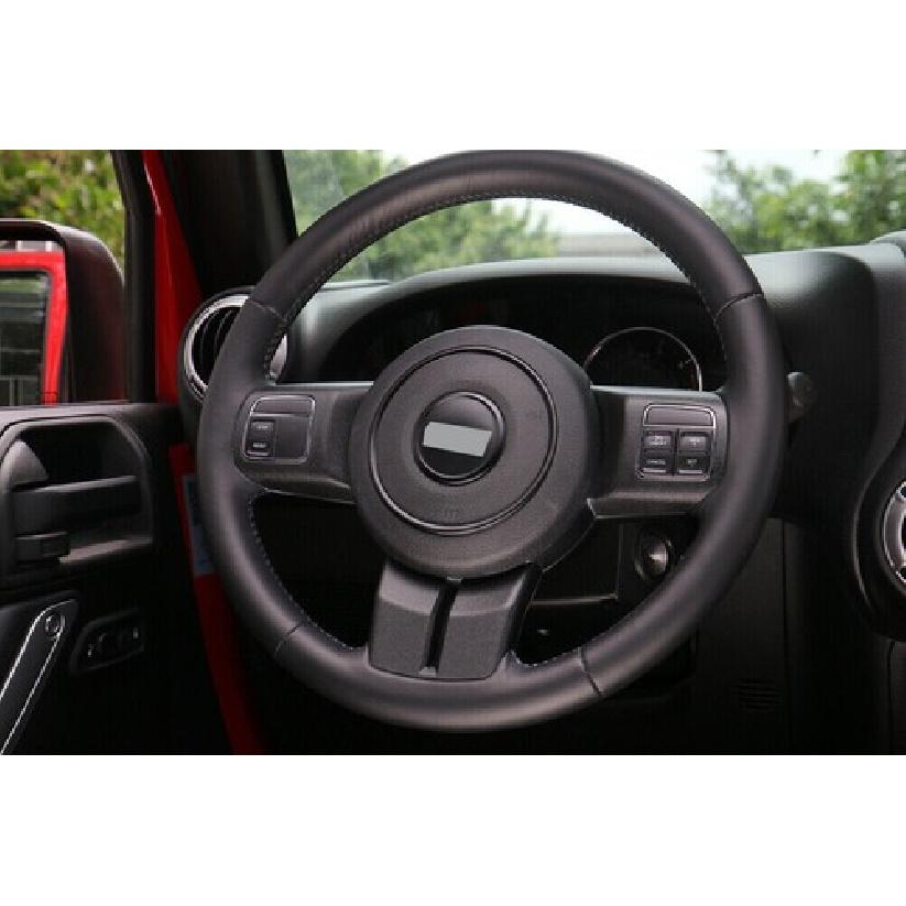 Черная накладка на центральную часть рулевого колеса для 2011-17 Jeep Wrangler Compass Patriot