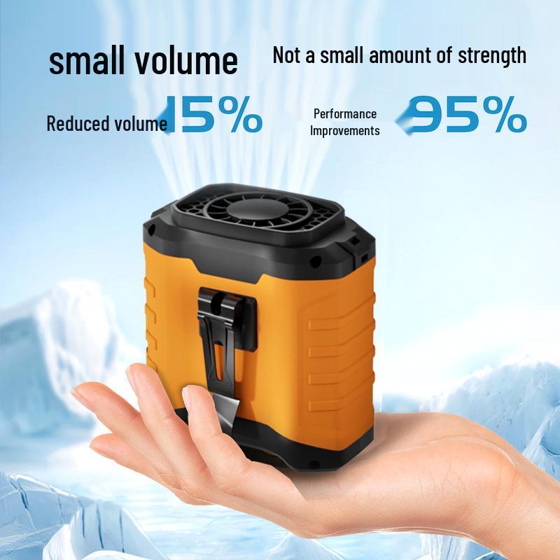 Portable Waist and Neck-Hanging Fan with Long-Lasting Battery and Slim Design for Outdoor Use