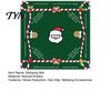 Table Protection Pad Christmas Mahjong Mat, Non-Slip Rubber American Noise Reduction Reducing Game Waterproof Cover for Poker, Card, Board &