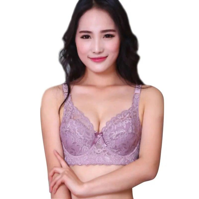 Женское нижнее белье Бюстгальтер Push Up Мягкий кружевной прозрачный бюстгальтер C Цвета чашки кружевной бюстгальтер женское нижнее белье