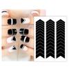 French Tip Nail Guides Self-Adhesive French Manicure Strips Stickers for Edge Auxiliary DIY Decoration Stencil Tools