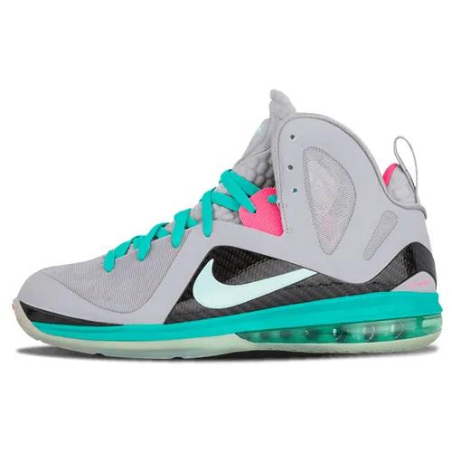Nike LeBron 9 P.S. Elite 'South Beach' (Unisex) Wolf Grey / Mint Candy-New Green-Pink Flash Basketball Shoes 516958 001