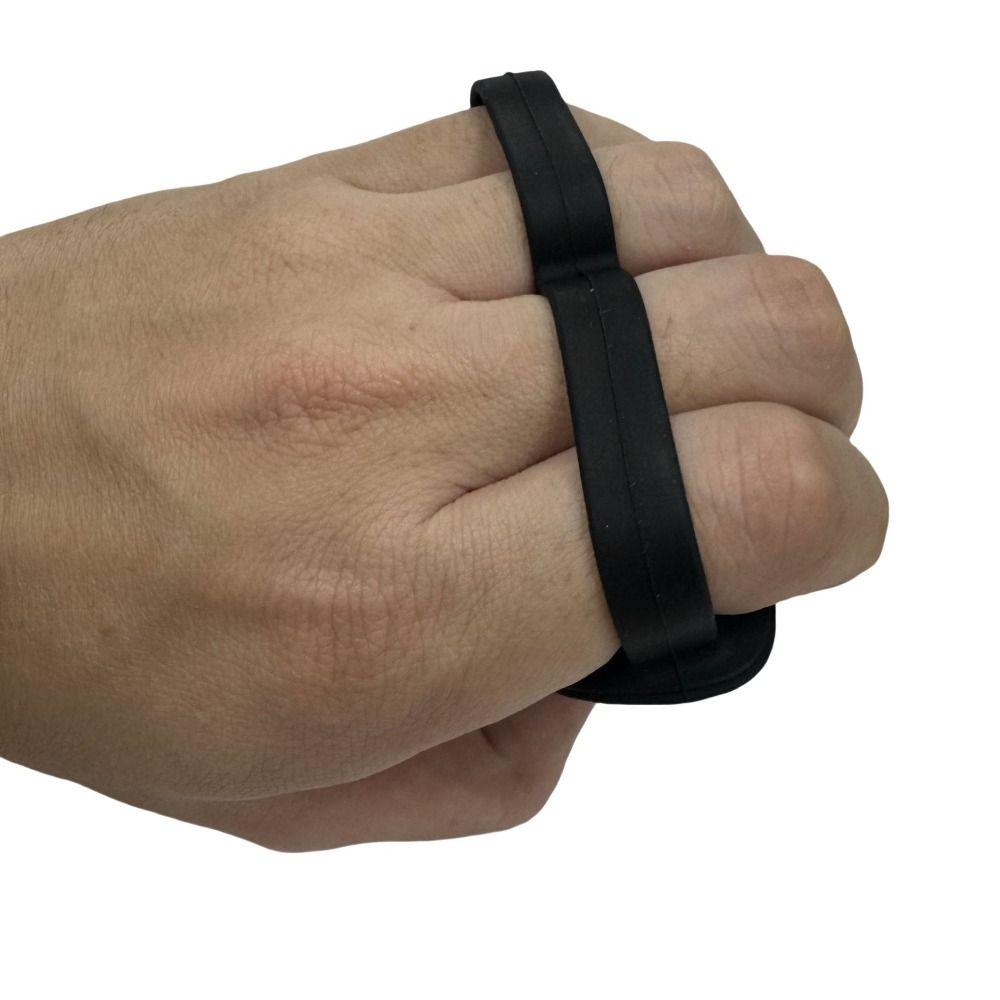 1 Pair Anti-slip Grip Strength Trainer Double Hole Training Hand Guard  Men Women