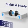 Hot Sale Wall Mount No Drilling Adhesive Save Space Rustproof ABS Resin Hang Rack Home Decor Rectangular Shelf Bathroom Shelves