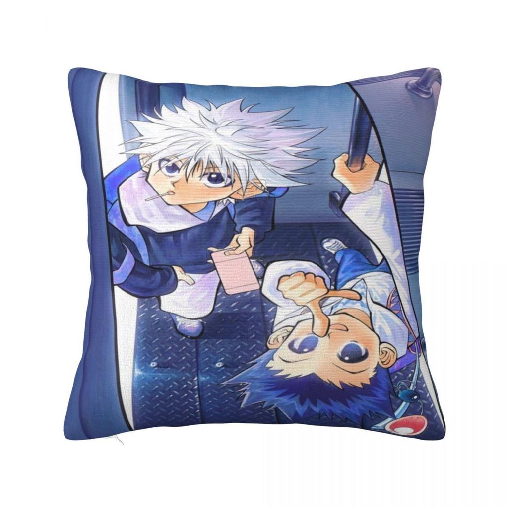 Y2K Bed Hxh Gon And Killua Hunterdecor Pillowcase Stuff Pillow Covers Zippered Multiple Sizes