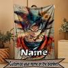 Custom Name Personalized DRAGON BALL Print Blanket, Home Decor, Bedroom, Sofa, Camping, Couch, Gifts for Birthday ChristmasEnthusiasts
