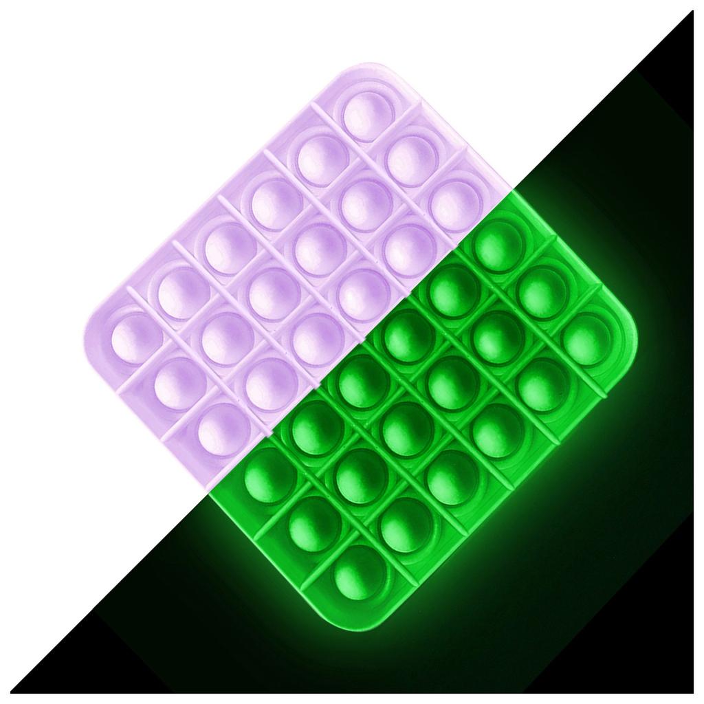 Светящаяся в темноте сенсорная светящаяся игрушка для снятия стресса Push Bubble