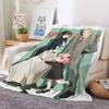 3D Print Anime Spy Family Blanket Soft Sofa Cover Throw Anya Blanket Fleece Tapestry Warm Bed Blankets for Bedroom Couch