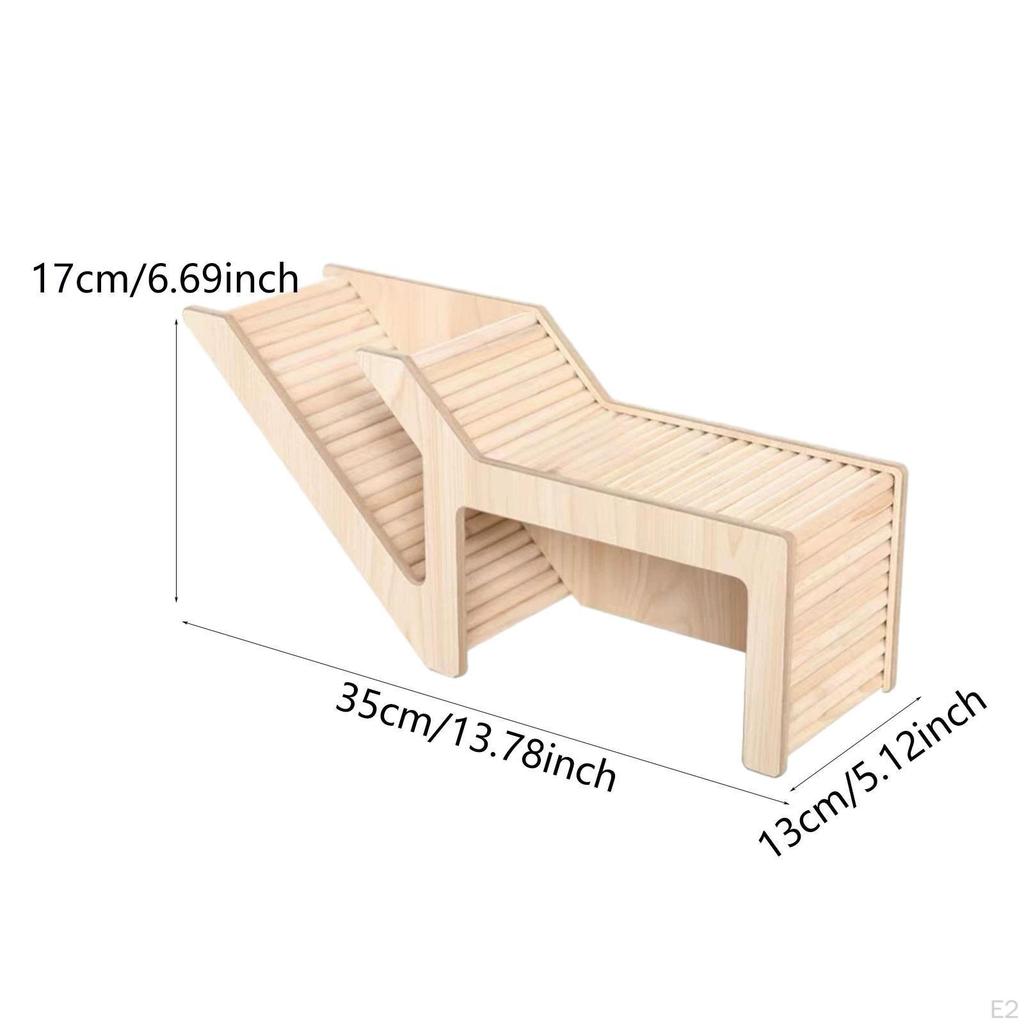 Hamster House and Habitat Small Pet Castle Home Chew Cage Toy,Wood,Small Animal Hideout Hut Play Toy