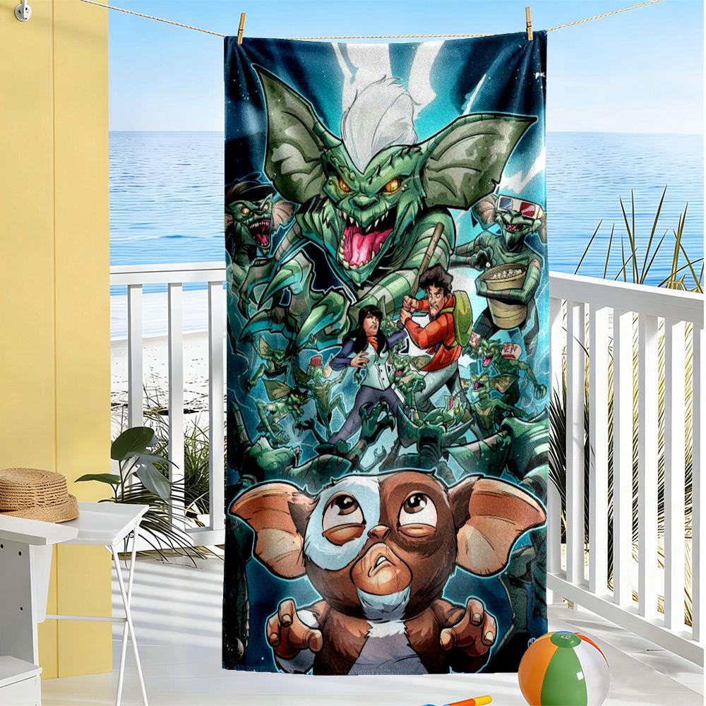Gremlins Beach Towel Super Soft Microfiber Quickdry Fabric Comfortable Lightweight