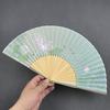 1PC  Fan Summer Chinese Style Folding Fan Retro Style Lotus Classical Hanfu Cheongsam Daily Portable Folding Fan Dance Fan