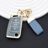 For VW Golf 7 GTI POLO T-Cross T-Roc Touran Tiguan Leon Ateca Arona Skoda Octavia Rapid Kodiaq Fabia Seat Ibiza Key Case Cover