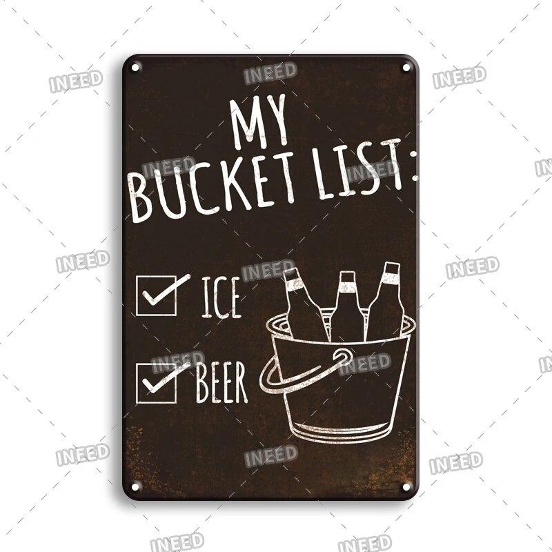 Tin Sign Beer Slod Here Vintage Metal Plaque Retro Metal Plate Funny Drink Vintage Iron Poster for Pub Club Man Cave Bar Decor