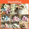 10 Heads Artificial Silk Hydrangea Fake Flowers Bouquet For Elegant Home Decor
