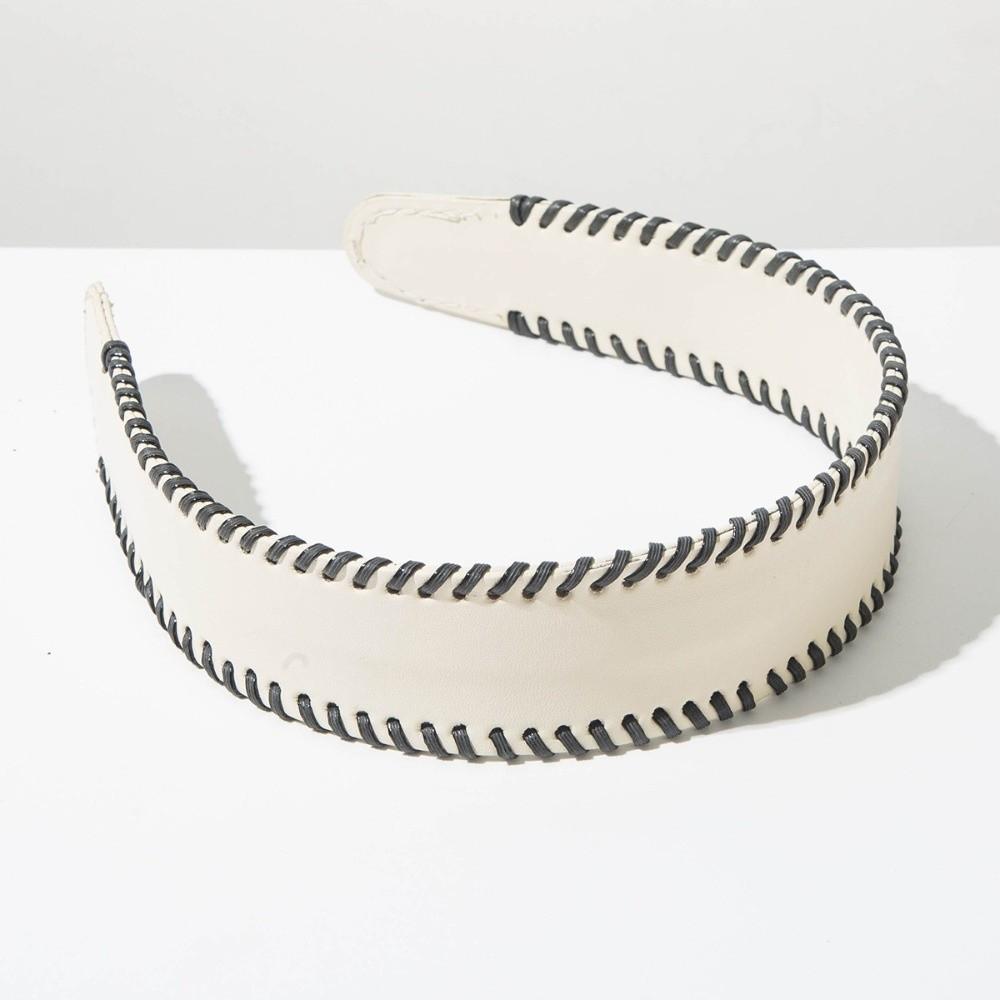 Hair Accessories Solid Color Leather Headband Non-Slip Korean Style Women Hair Hoop Headwear Coffee Wide Edge Hairband Wash Face