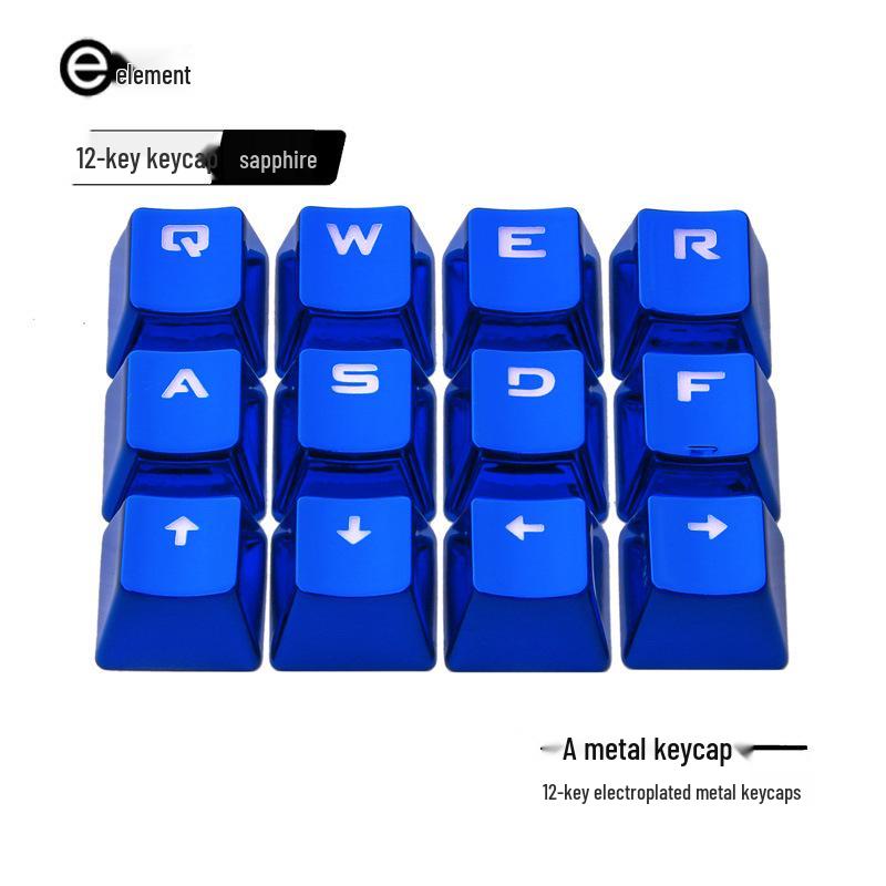 Механическая клавиатура E-Element с 104 клавишами, с гальванизированными, персонализированными полупрозрачными колпачками и радужными клавишами WASD