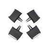 4Pcs Front Rear Dashboard A/C Air Vent Outlet Tab Clip Kits For Volvo XC90 14-23