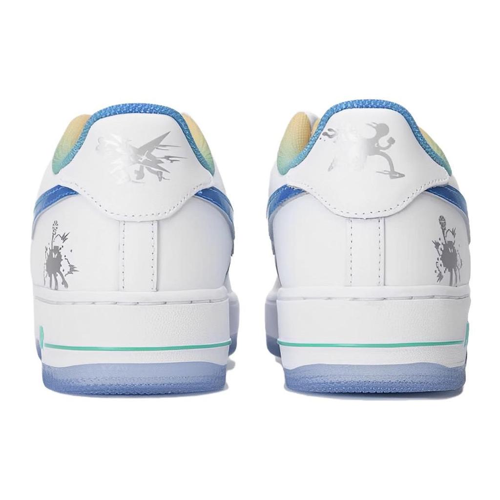 Nike Детские кроссовки Air Force 1 LV8 GS Unlock Your Space, белые, многоцветные Light-Menta FJ7691-191