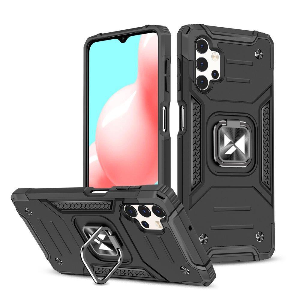Armored case cover + magnetic holder Samsung Galaxy A13 5G Ring Armor black