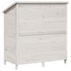 Garden Shed White 106 x 56 x 113.5 cm Solid Spruce Wood