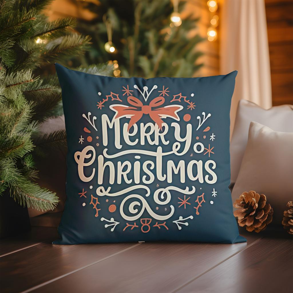 Home Decor Merry Christmas Decorative Cushion Cover Pattern Cushion Cover Suitable for Sofa Bedroom Car Pillow Cover