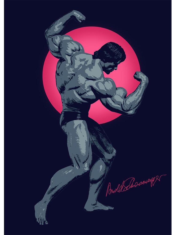 Мотивационный постер для бодибилдинга и принт на холсте, картина Арнольд Шварценеггер, фитнес, настенное искусство для спортзала, спальни, домашний декор