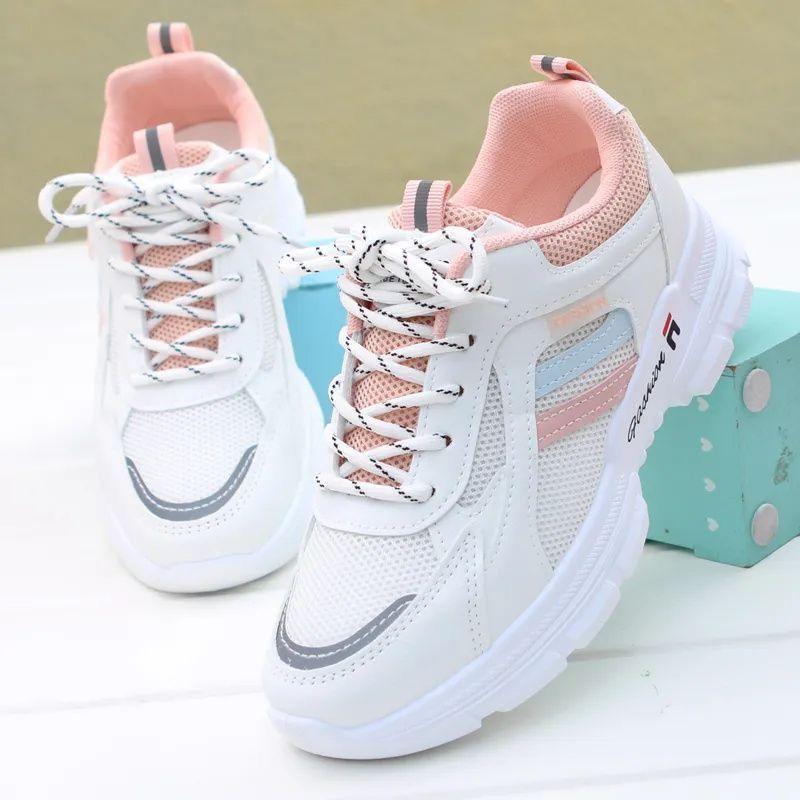 Dad Shoes Girl 2025 New Spring and Summer Tide Shoes Korean Edition Breathable Mesh Student Sneakers Versatile Casual Little White Shoes