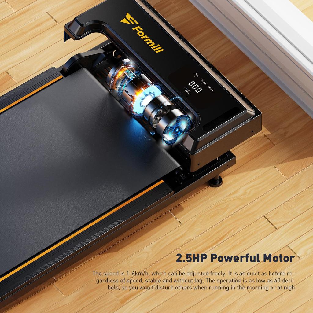 Treadmill iScooter 2.25HP Speed 1-6km/h Indoor Treadmill With LED Display Max Load 100Kg Black FT21