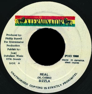 Пластинка 7 дюймов SIZZLA - Real NONE Xterminator 1998 Ямайка Регги, Ска и Даб Б/у