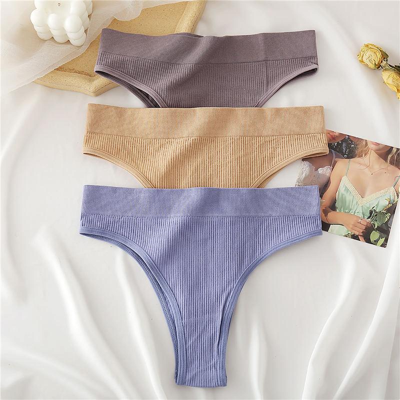 Women's Panties Seamless High Waisted Underwear Women Comfortable Panties Women Sexy Underpants For Women 3PCS/Set
